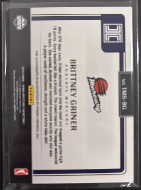 2025 Panini Impeccable Brittney Griner Timeless Moments Autograph - Phoenix Mercury 16/35