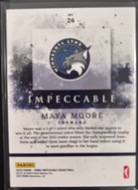 2025 Impeccable Maya Moore #23 - Minnesota Lynx WNBA 15/40