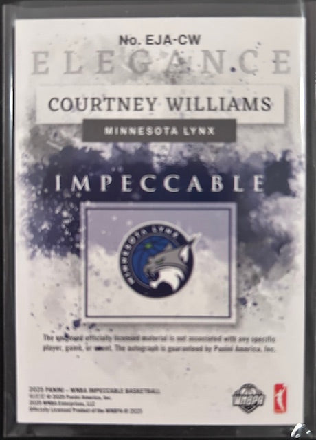 2025 Impeccable Courtney Williams Elegance Auto Patch - Minnesota Lynx 28/49