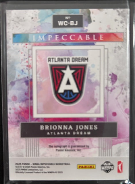 2025 Impeccable Brionna Jones Autograph - Atlanta Dream 05/75