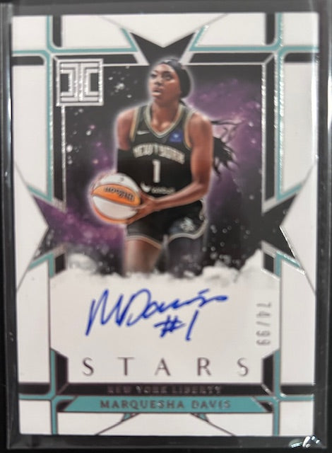 2025 Impeccable Marquesha Davis Stars Autograph SS-MD - New York Liberty 74/99