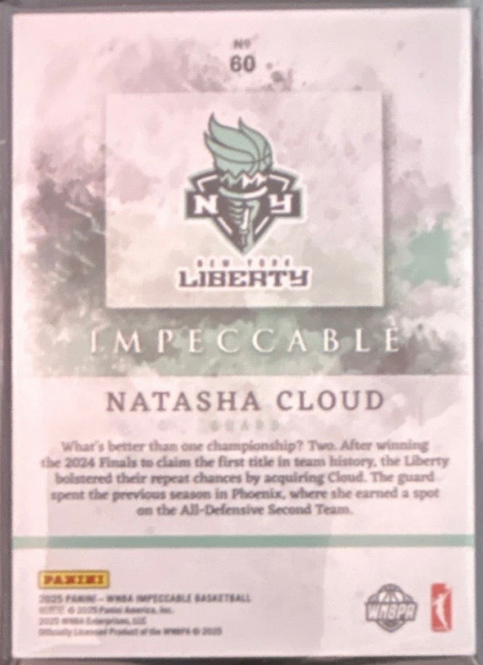 2025 Impeccable Natasha Cloud  #60  - New York Liberty 1/8
