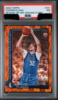 2025 Topps Cooper Flagg Season Tip Off Orange Foilboard PSA 7 #201 25/25