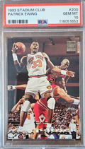 1993 Stadium Club Patrick Ewing & MJ #200 PSA 10