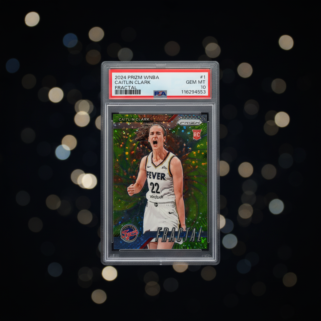 2024 Prizm WNBA Caitlin Clark Fractal #1 PSA 10