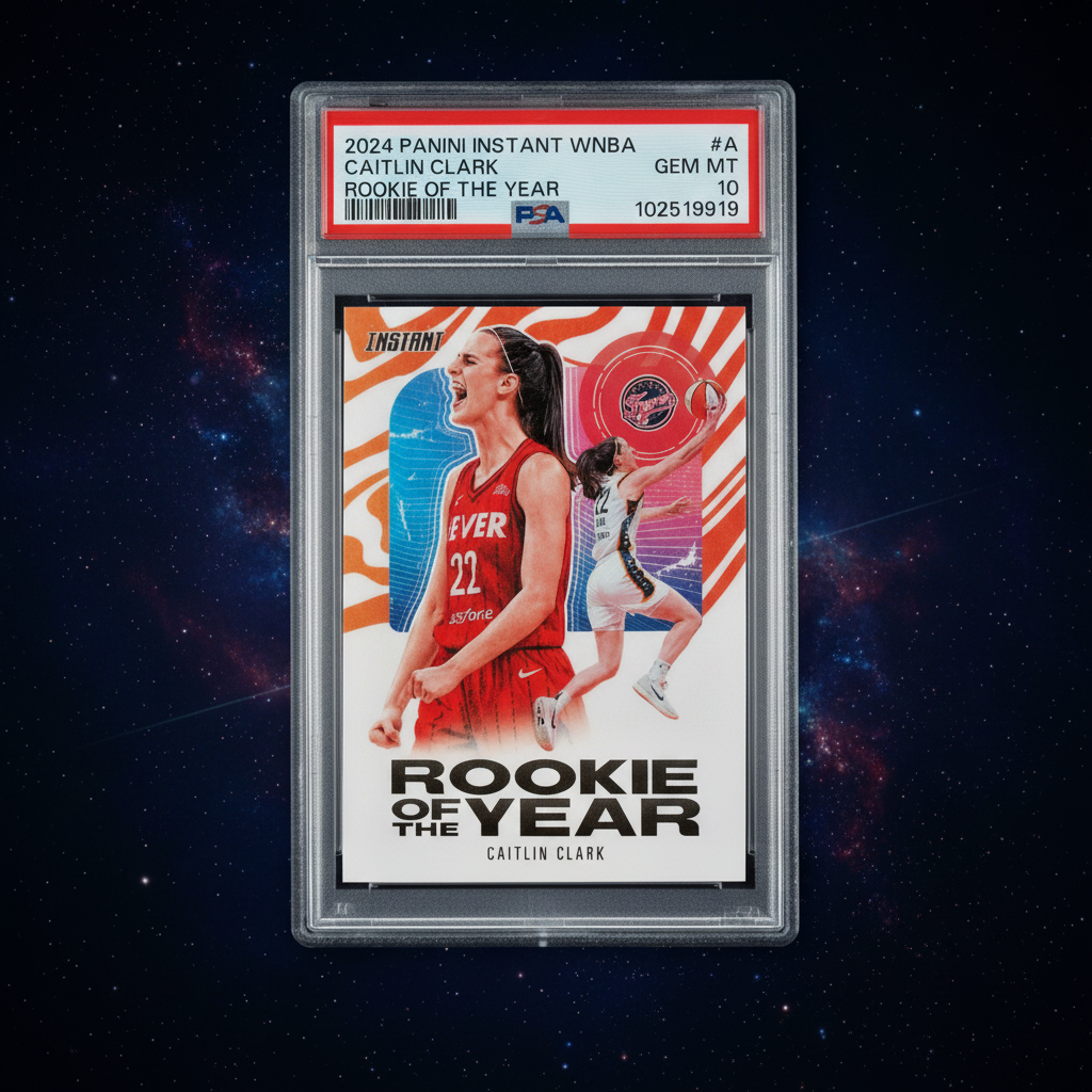 2024 Panini Instant WNBA Caitlin Clark Rookie of the Year PSA 10