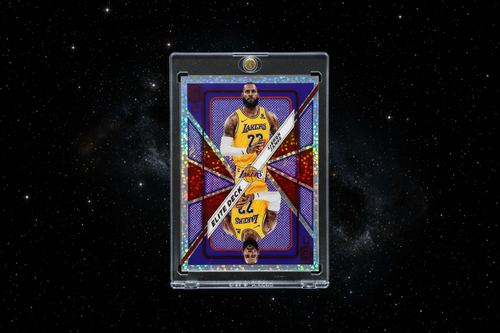 LeBron James SSP White Sparkle Prizm Clear Card 2023-24 Panini Elite Deck Lakers