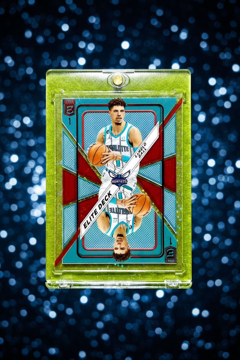 2023 Panini Elite LaMelo Ball #6 White Sparkle Prizm SSP Hornets